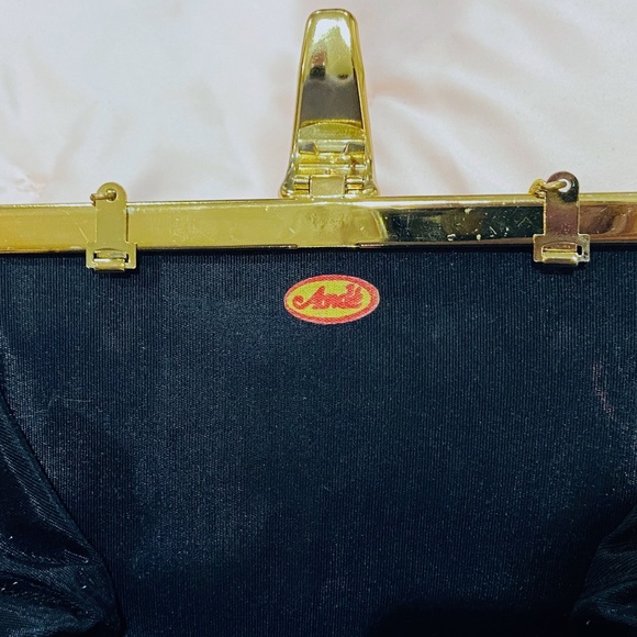 J10-Vintage Slate Gray 1960's Cocktail Purse/Clutch by Ande - Picture 3 of 6